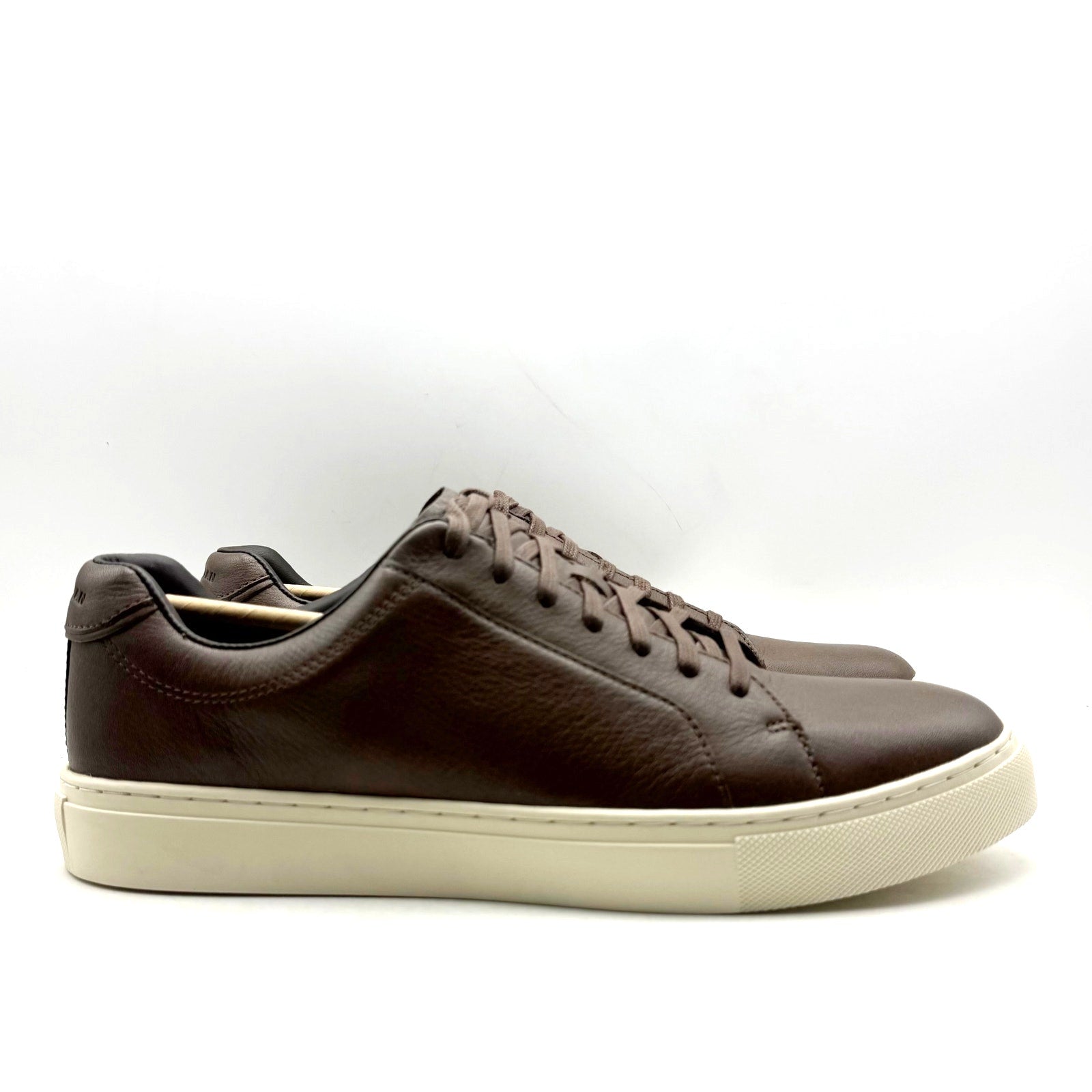 Cole Haan Mens Jensen Low-Top Casual Sneakers Size 11 EU 44 Brown Leather NIB