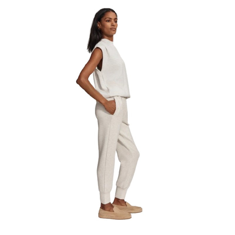 VARLEY Women's Otis Sleeveless Sweatshirt Size XS Ivory Marl Crewneck NWT