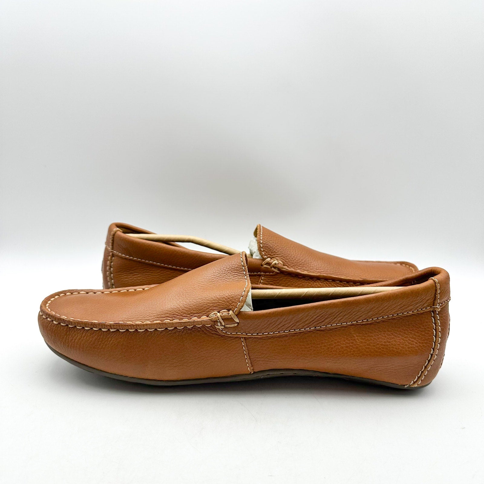 SPERRY Mens Wave Venetian Driver Loafers Size 10 M Tan Brown Leather NWOB