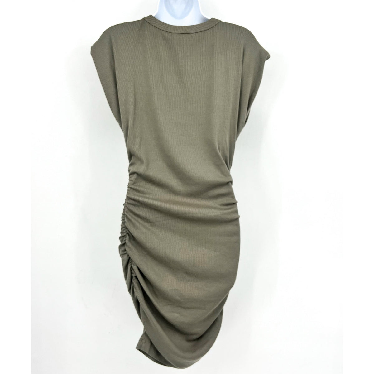 MICHAEL STARS Womens Ricci T-Shirt Dress Small Olive Green Short Sleeve NWT