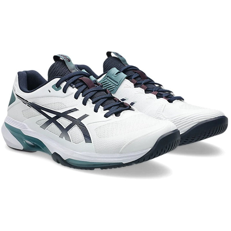 ASICS Mens Solution Speed FF 4 Athletic Court Shoe US 13 White Midnight Blue NIB