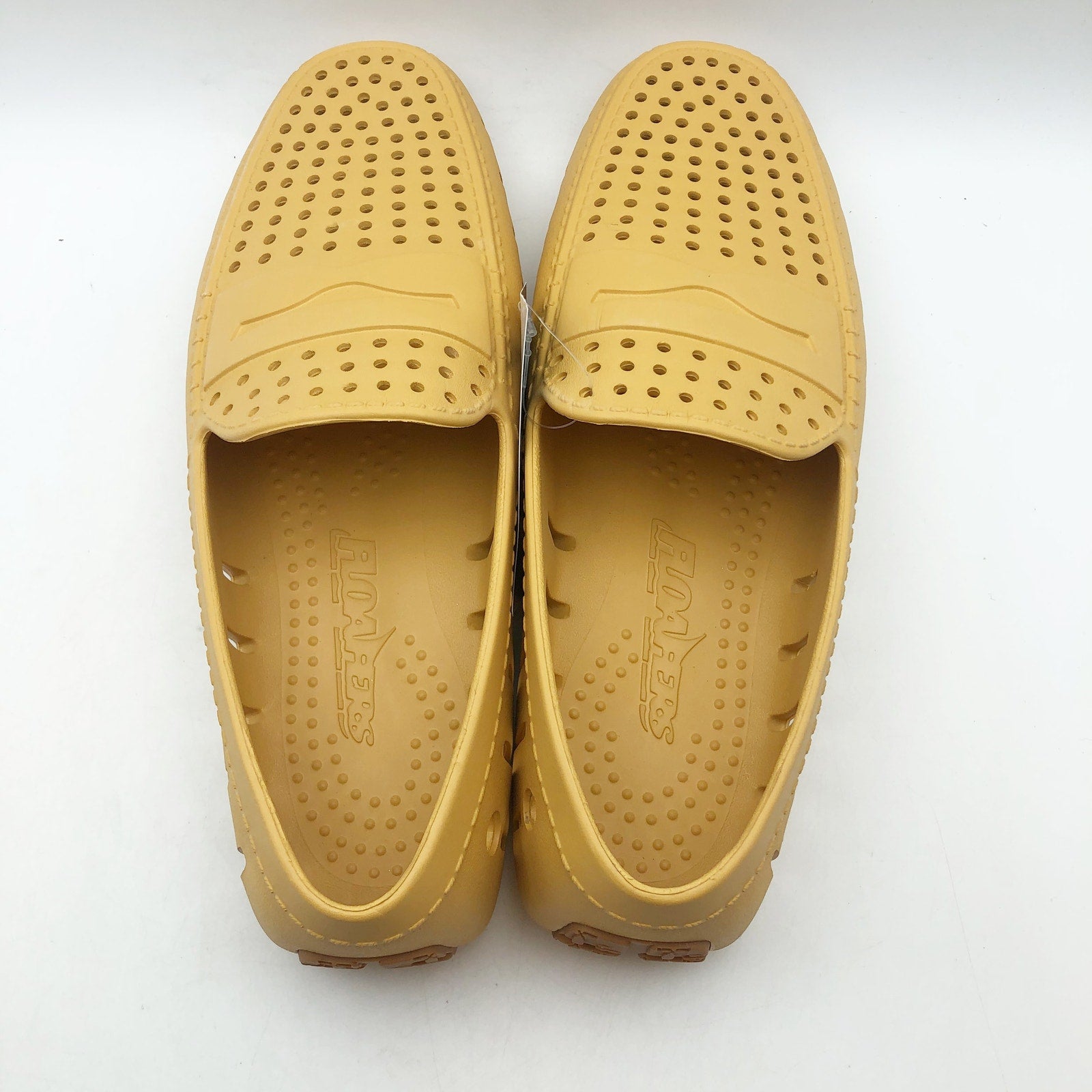 Floafers Mens Country Club Driver 2.0 Loafer Size 11 Yellow Dunne Gum NWT