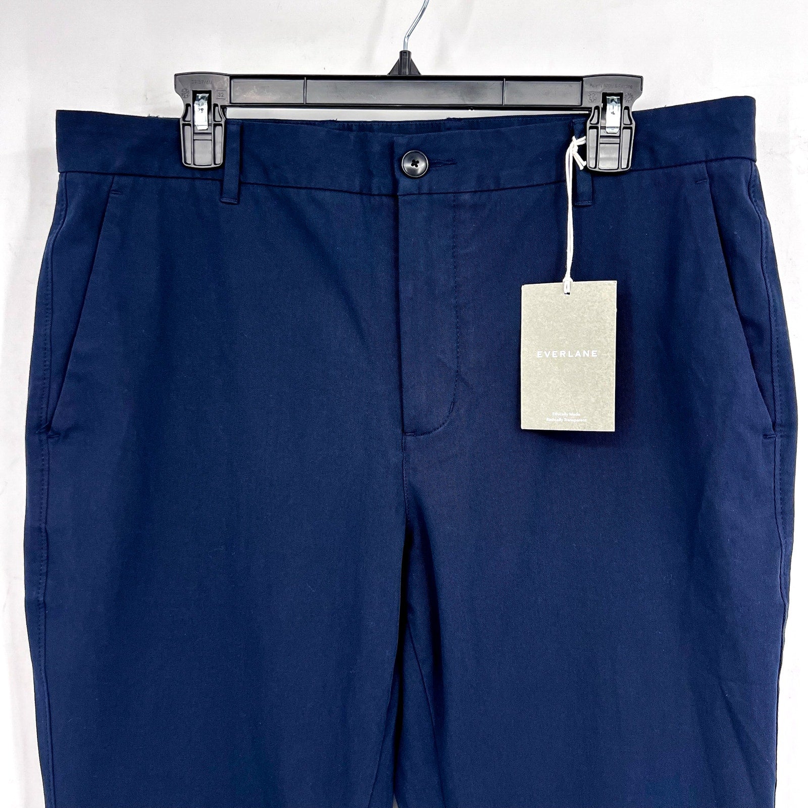 EVERLANE Men's Uniform Performance Chino 31x30 Navy Blue Slim Fit Pants NWT