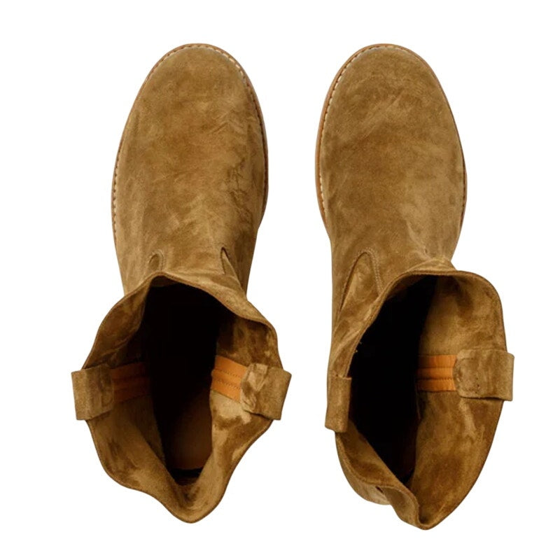 RE/DONE Womens 60s Camarguaise Ankle Boots EU 40 US 10 Olive Brown Suede NWOB