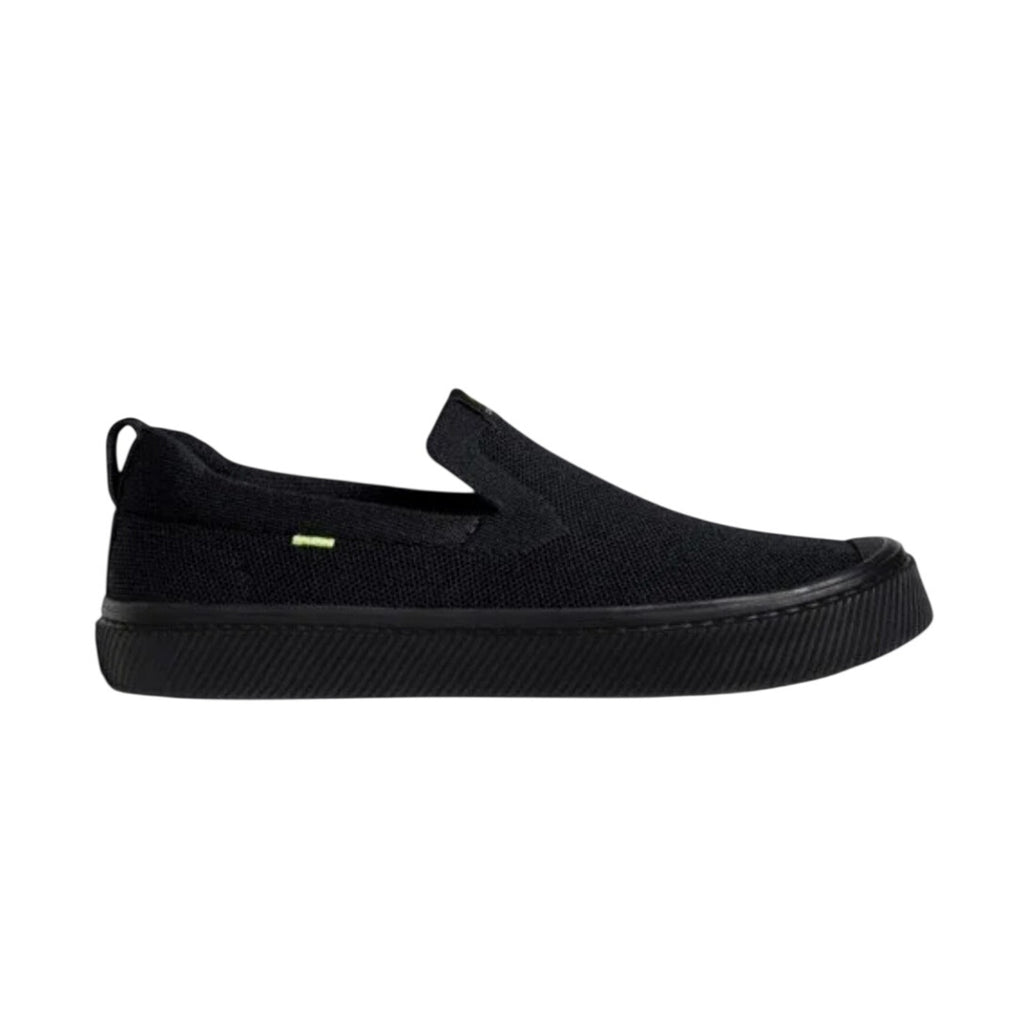 Cariuma Men's IBI Slip On Sneakers Size 13 All Black Knit Bamboo NIB