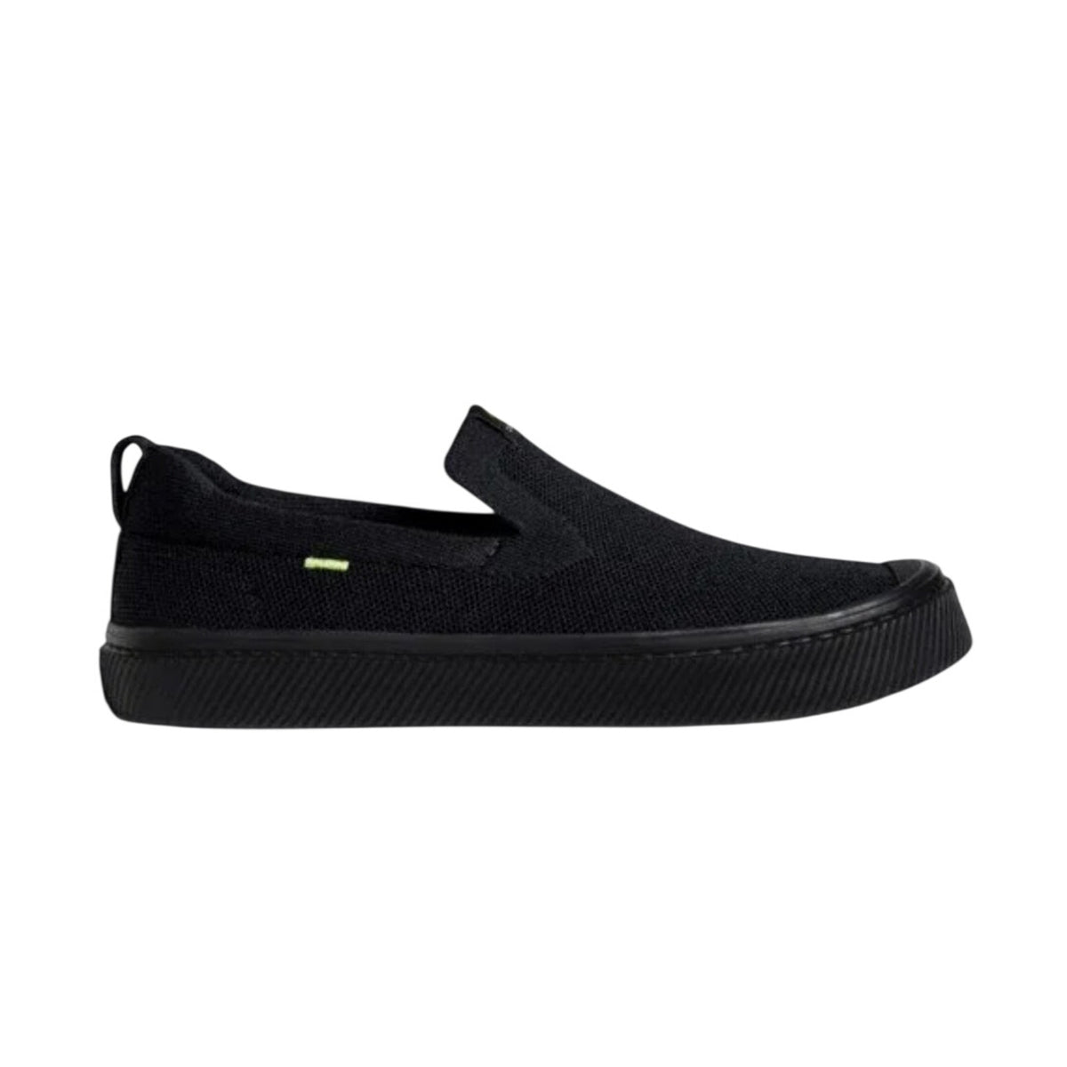 Cariuma Men's IBI Slip On Sneakers Size 13 All Black Knit Bamboo NIB