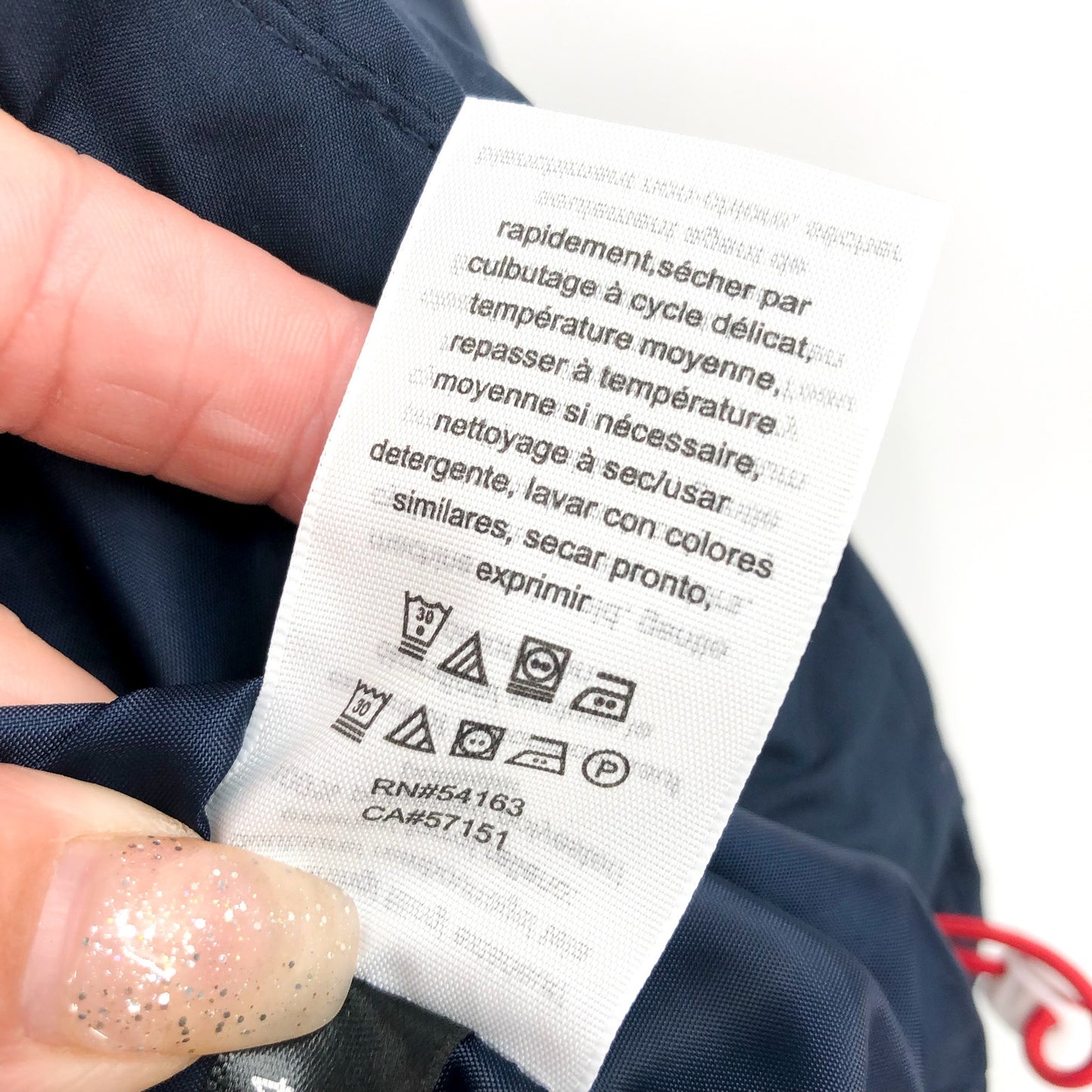 TOMMY JEANS Womens Big Logo Colorblock Puffer Ski Coat Medium Blue White NWT