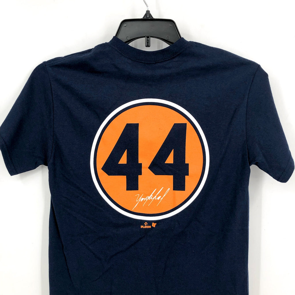 BREAKING T Adult Yordan Alvarez Swing T-Shirt Small Navy Blue Houston NWT