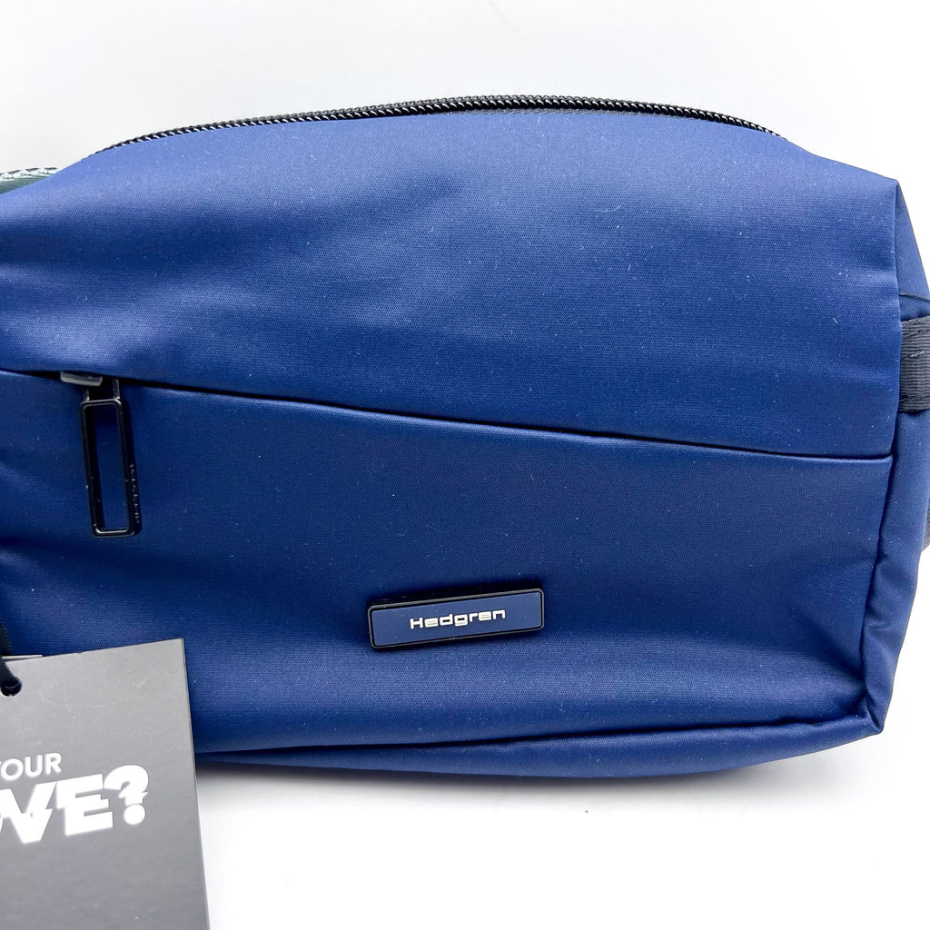 HEDGREN Unisex Neutron Crossbody Bag Medium Nuptune Blue Water Repellent NWT