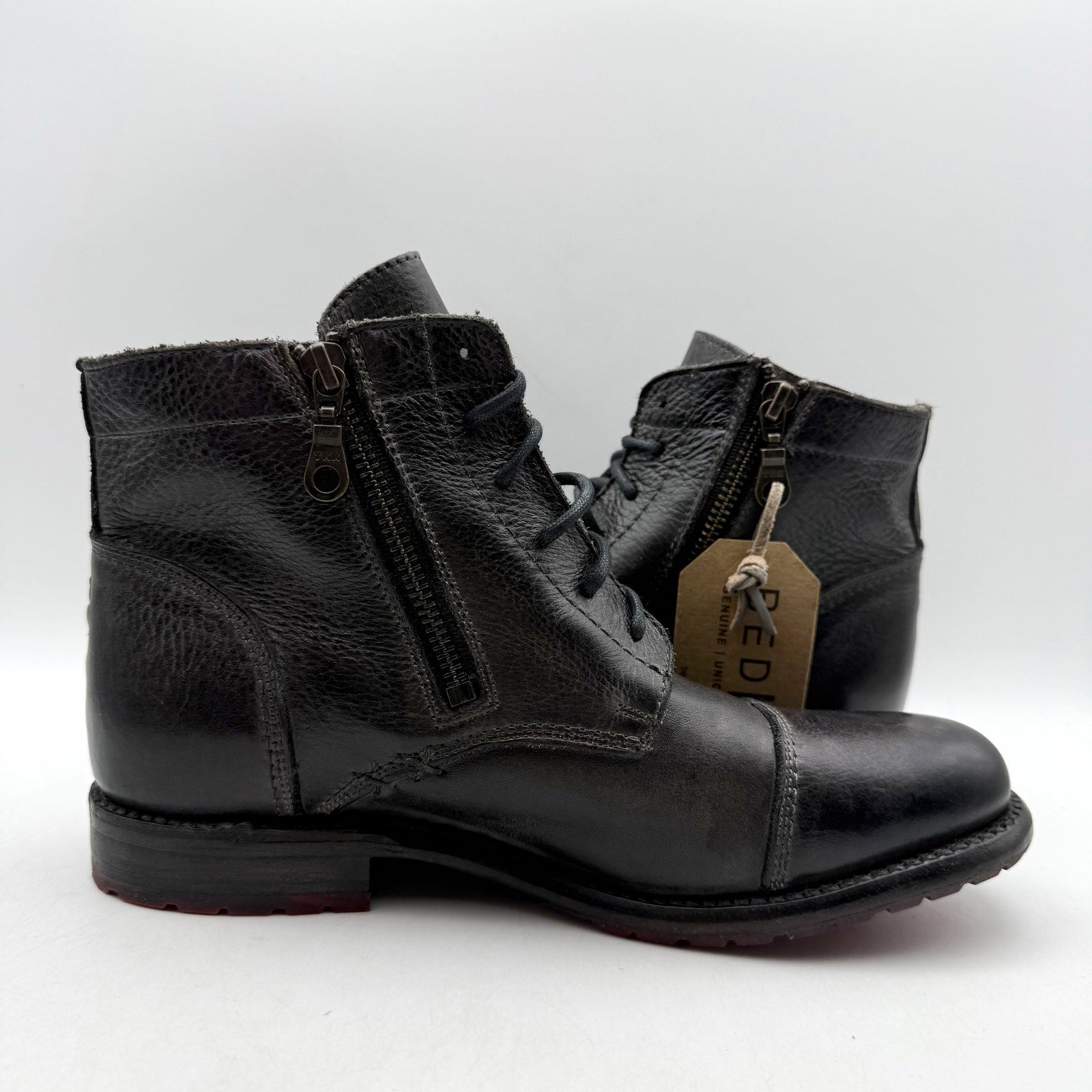 Bed Stu Womens Bonnie II Ankle Boots Size 8.5 EU 39 Black Leather NIB