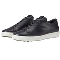 ECCO Mens Soft 7 Premier Sneakers EU 43 US 9-9.5 Black Leather NIB