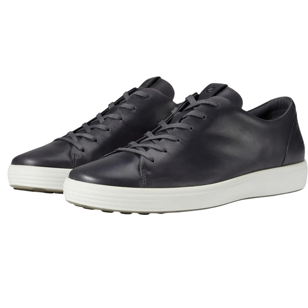 ECCO Mens Soft 7 Premier Sneakers EU 43 US 9-9.5 Black Leather NIB