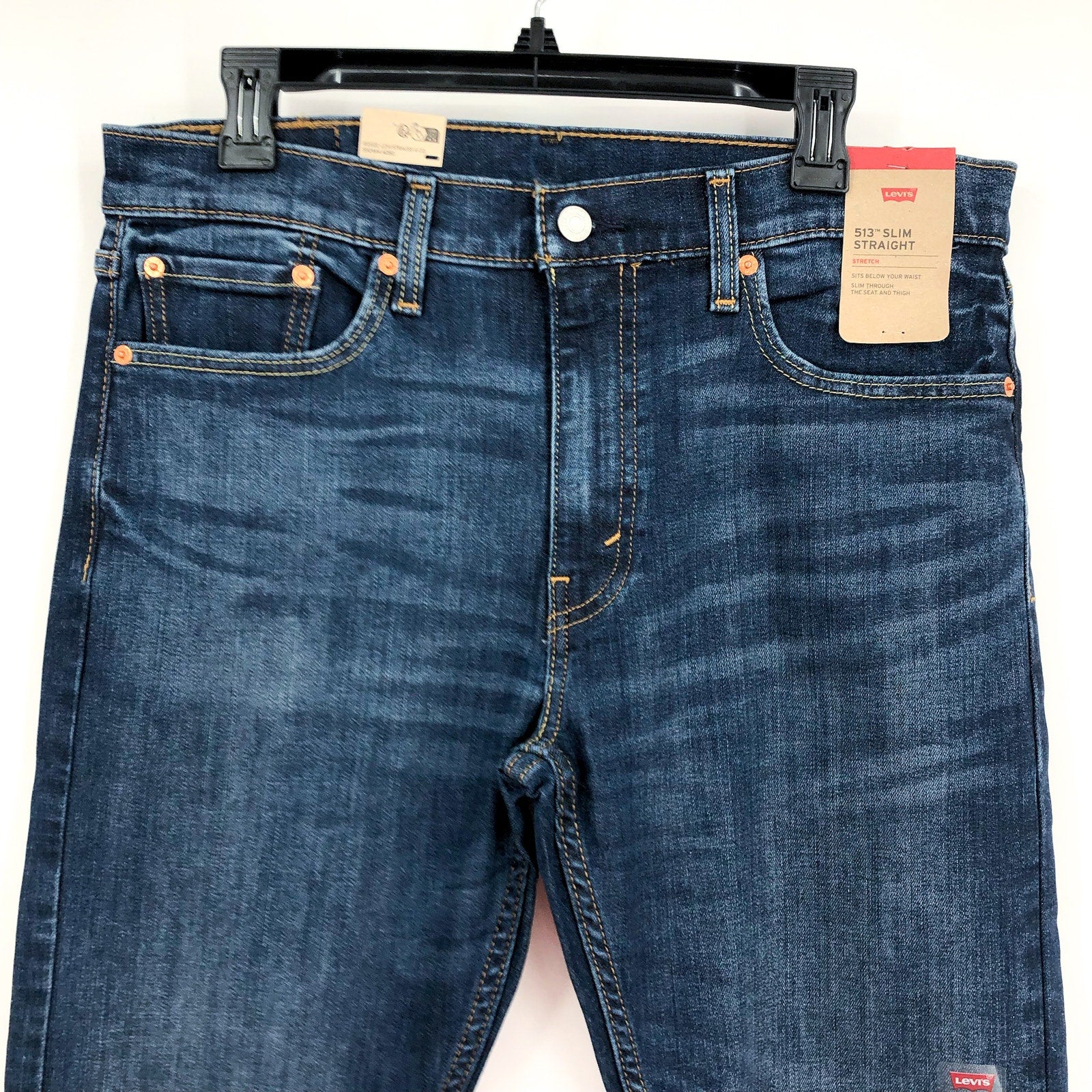 LEVI'S Men's 513 Slim Flex Jeans 33x30 Blue Tree Topper 08513-0934 NWT