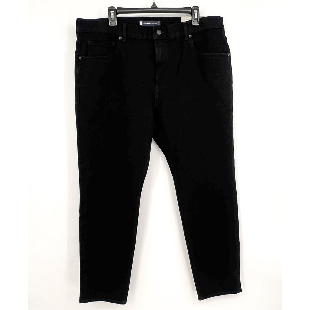 EVERLANE Men's Uniform Skinny Jeans 40x30 4-Way Stretch Organic Cotton Black NWT