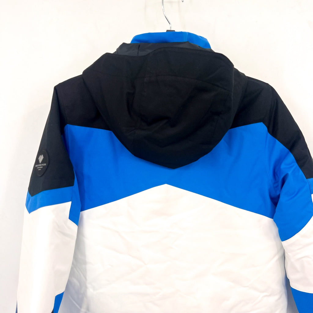 OBERMEYER Youth Boys Fleet Winter Jacket Large (14-16) Blue/Black NWOT