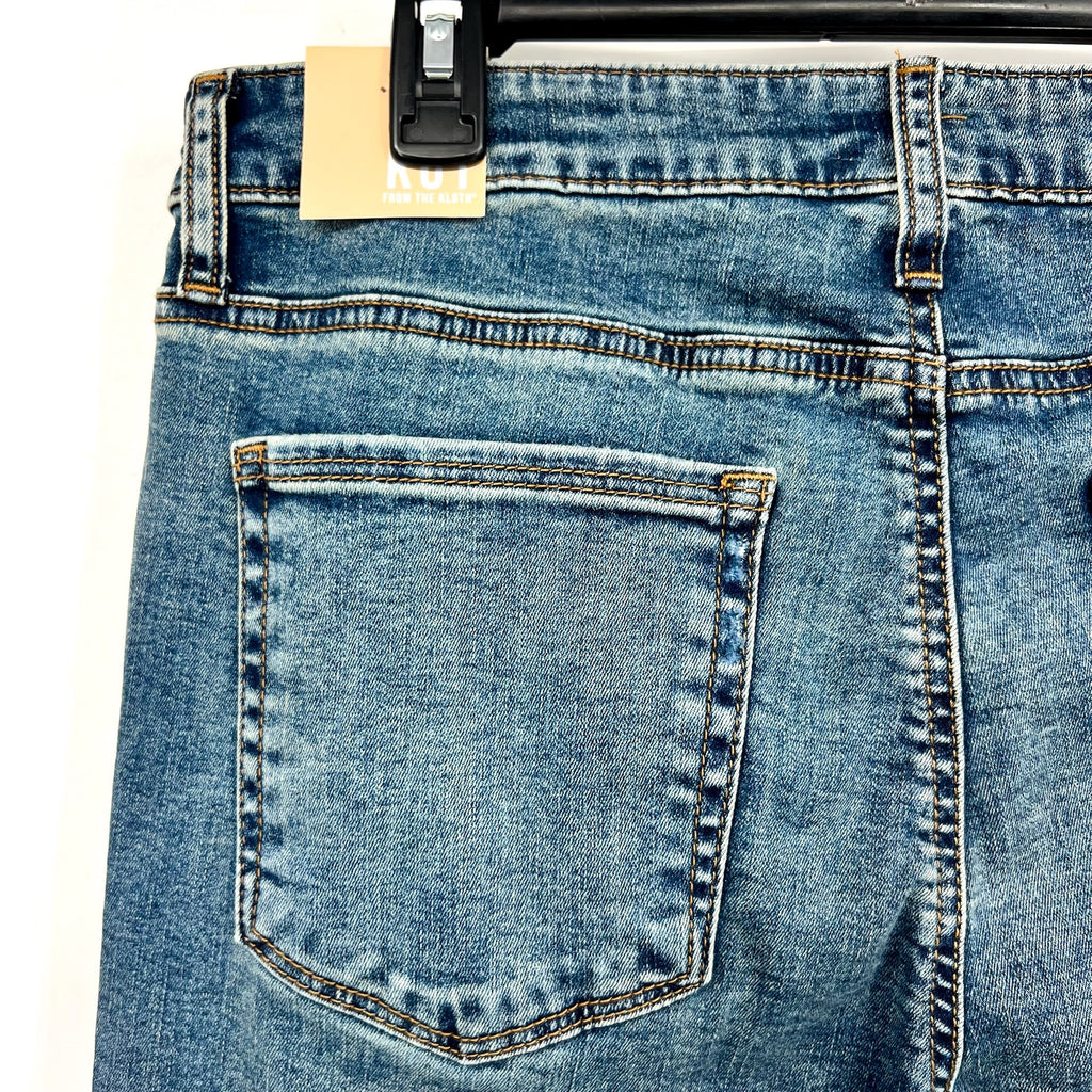 KUT FROM THE KLOTH Stella Fab Ab Flare Jeans Size 12 Blue Debonairly NWT