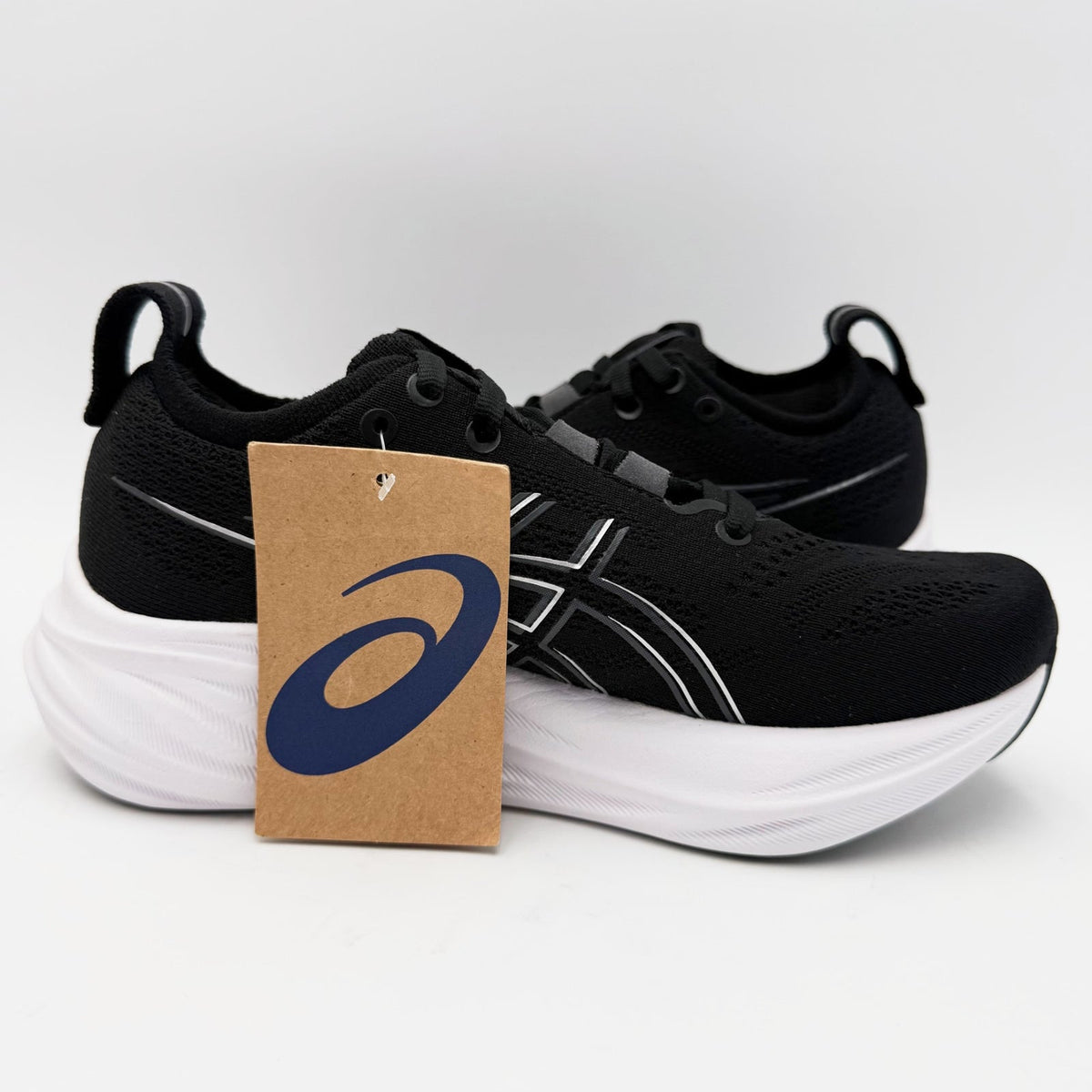 ASICS Womens Gel-Nimbus 26 Athletic Shoes Size 5 Wide EU 35.5 Black Grey NWT