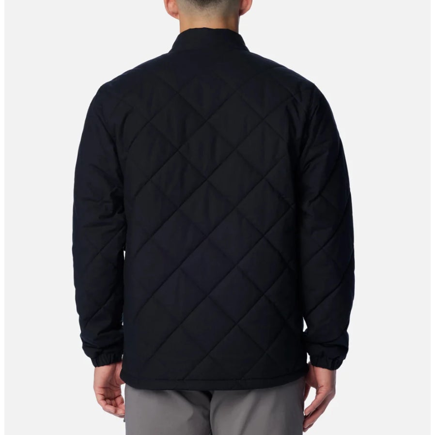 Columbia Mens Rad Padded Jacket Large Black Full Zip Lined Quilted NWT