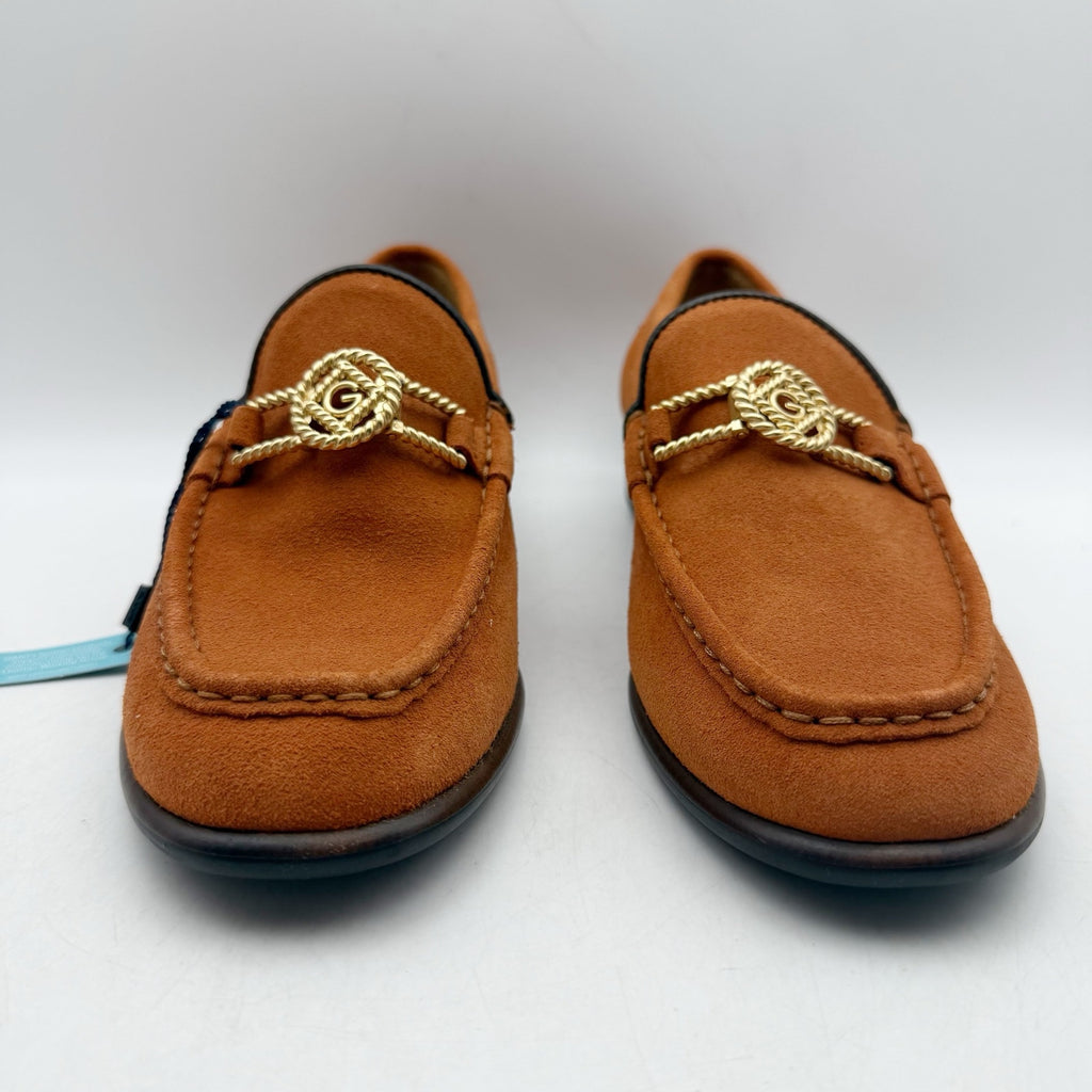 Gant Womens Kennedii Loafers EU 37 US 6 Golden Orange Brown Suede NWOB
