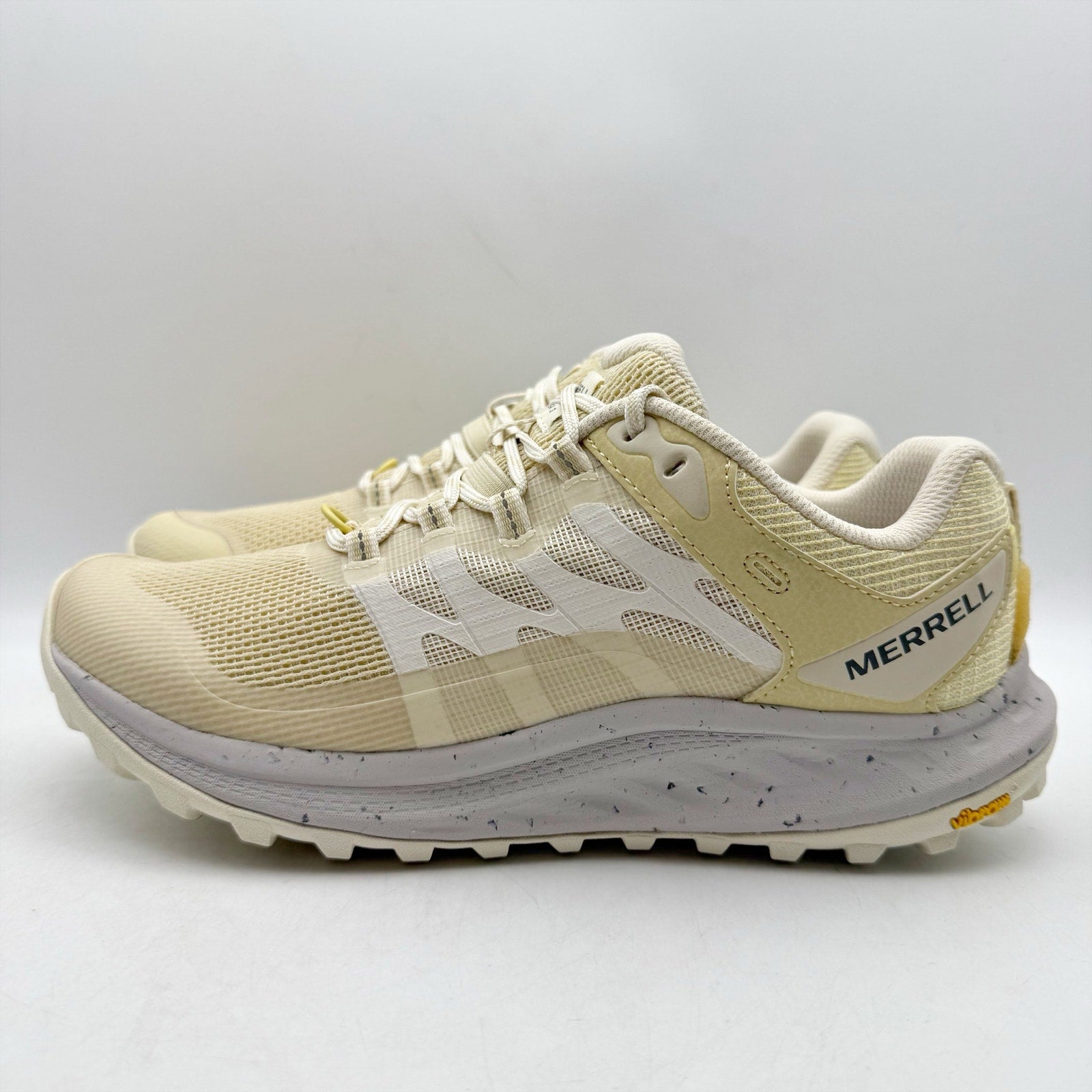 Merrell Womens Antora 3 Trail Running Sneakers US 9 Cream Yellow NWOB