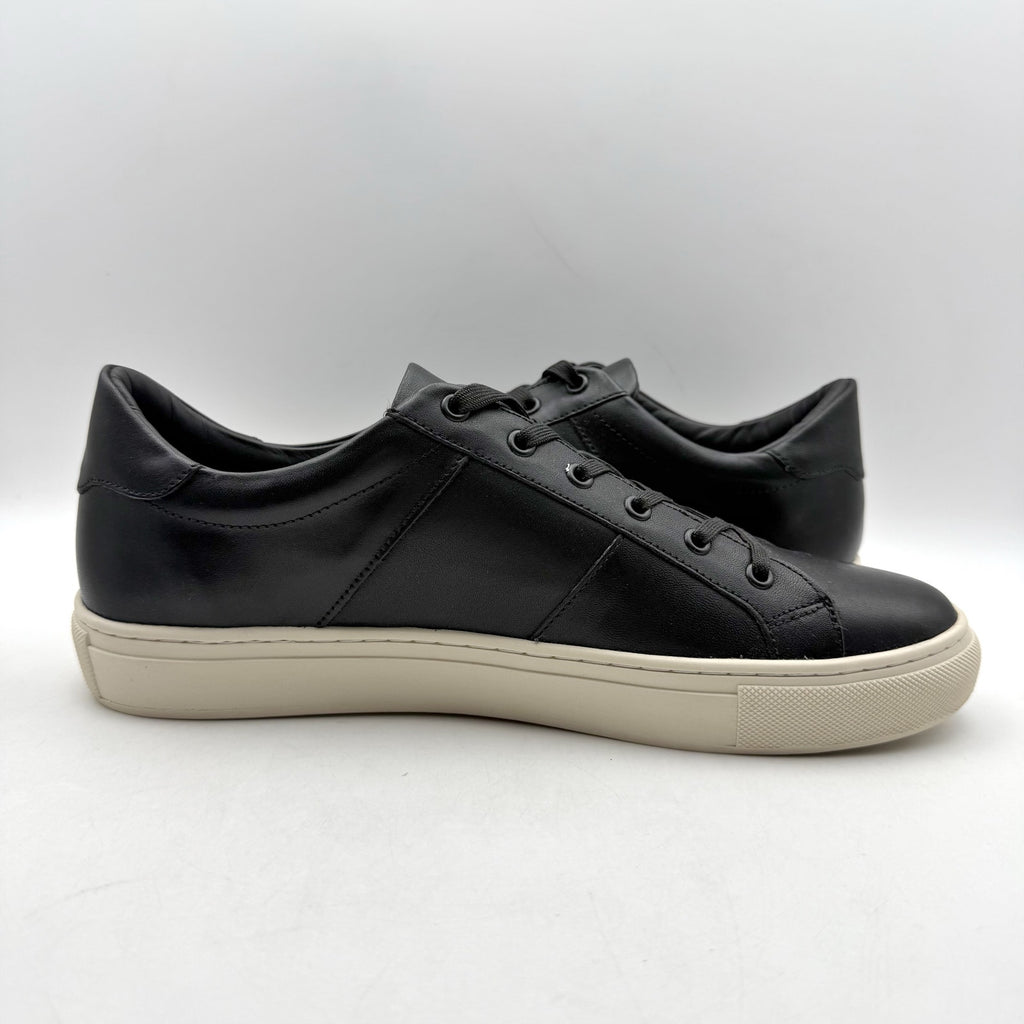 Born Mens Reserve Low Top Sneaker US 9.5 M EU 42.5 Black Leather Lace-Up NIB