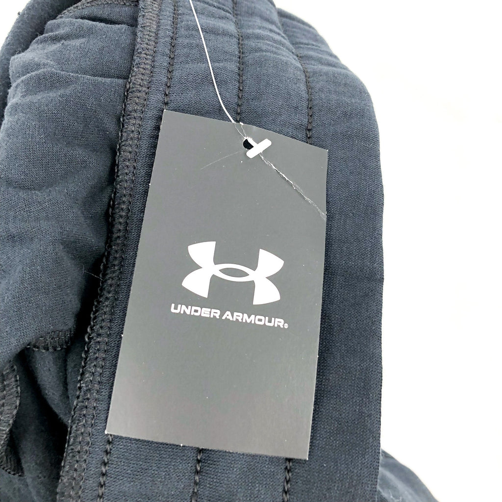 UNDER ARMOUR Womens Training Rival Fleece Joggers 1X Black Drawstring Pants NWT
