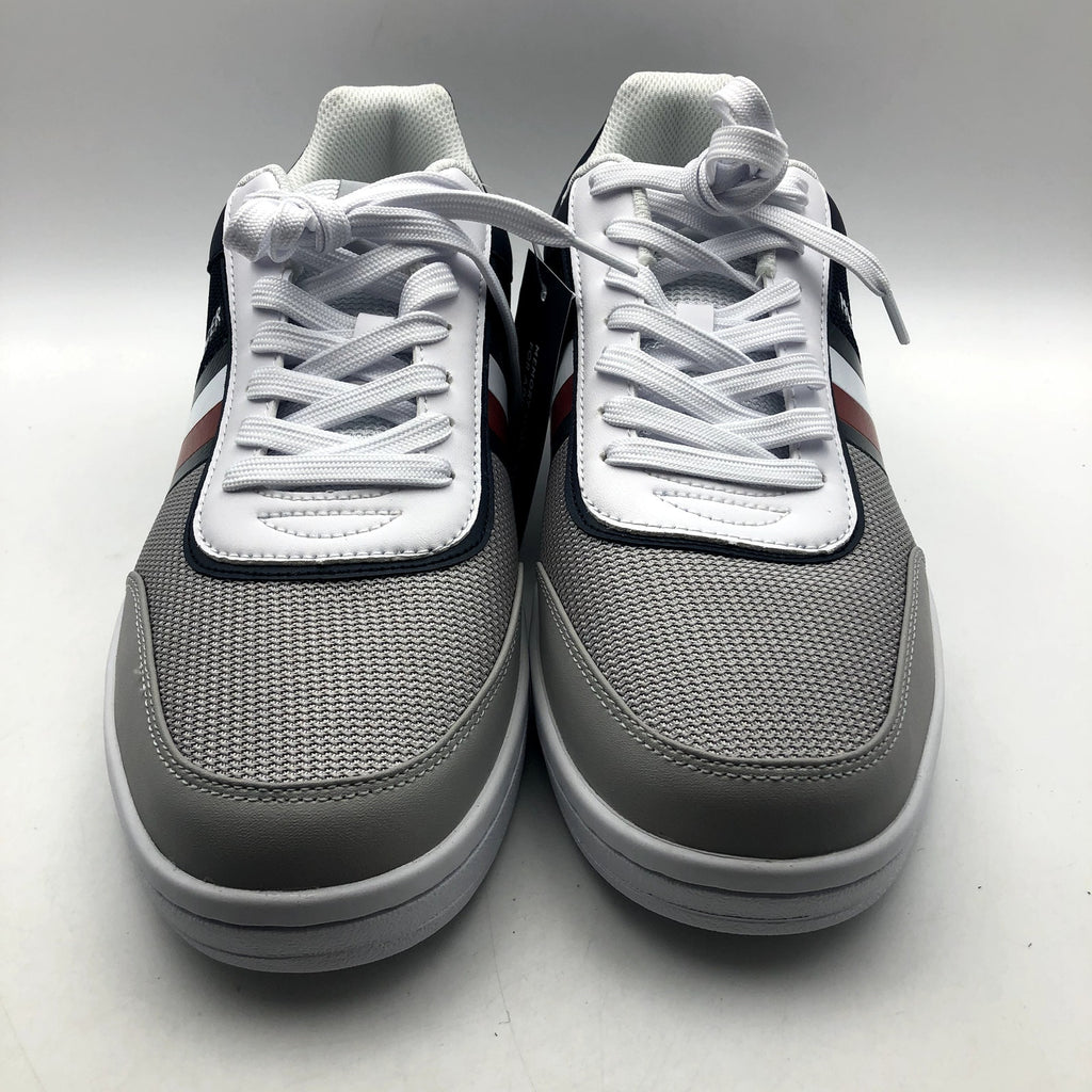 Tommy Hilfiger Mens Lessio Casual Sneakers Size 12 Grey Blue Red Stripe NIB