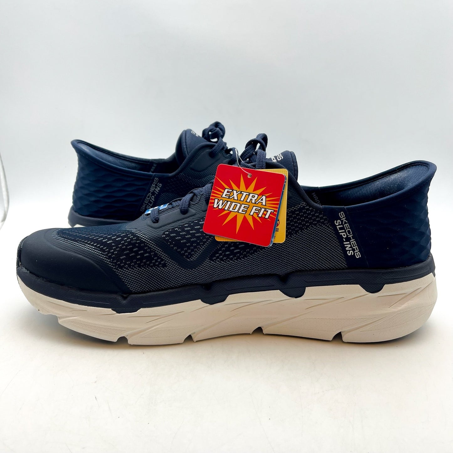 Skechers Mens Max Cushioning Premier Slip-In Sneakers US 13 XWide Blue NWOB