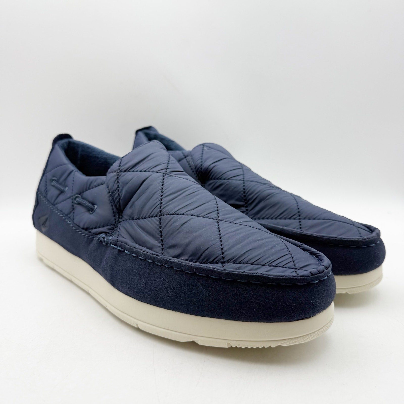 Sperry Mens Top-Sider Quilted Moc Loafers Size 10 M Navy Blue Casual Shoes NWOB
