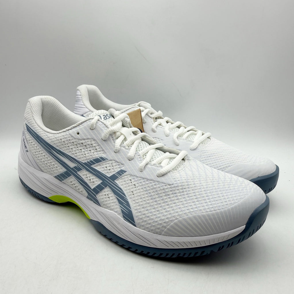 ASICS Mens GEL-Game 9 Pickleball Athletic Shoes US 10 EU 44 White Blue NWOB