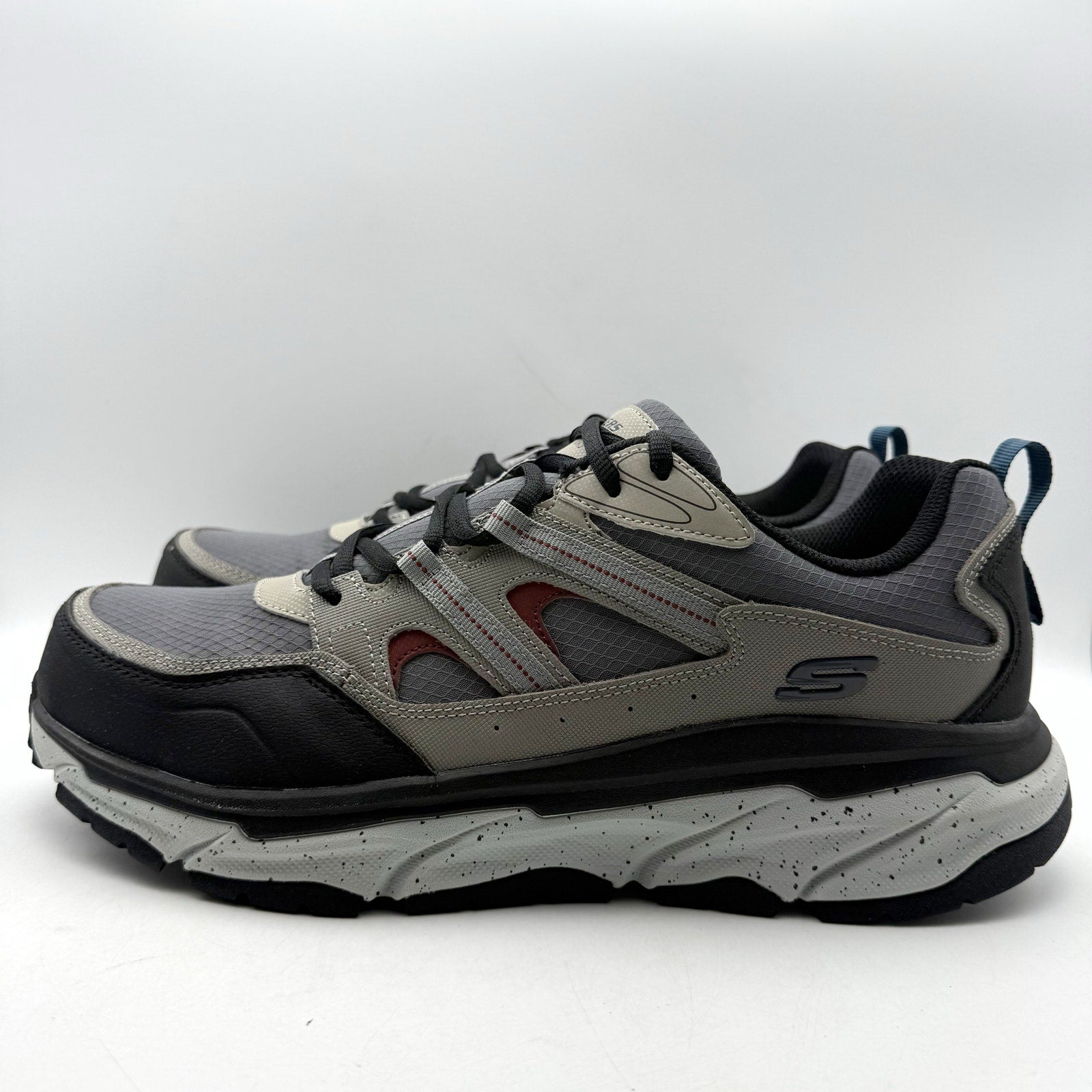 SKECHERS Work Mens D'Lux Journey Comp Toe Sneakers US 13 Grey Slip Resistant NIB