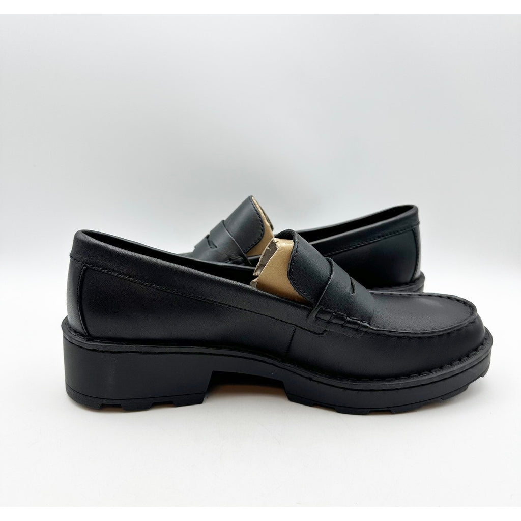 Born Womens Carrera Loafers Size 11 M EU 41-42 Black Leather Slip On NIB