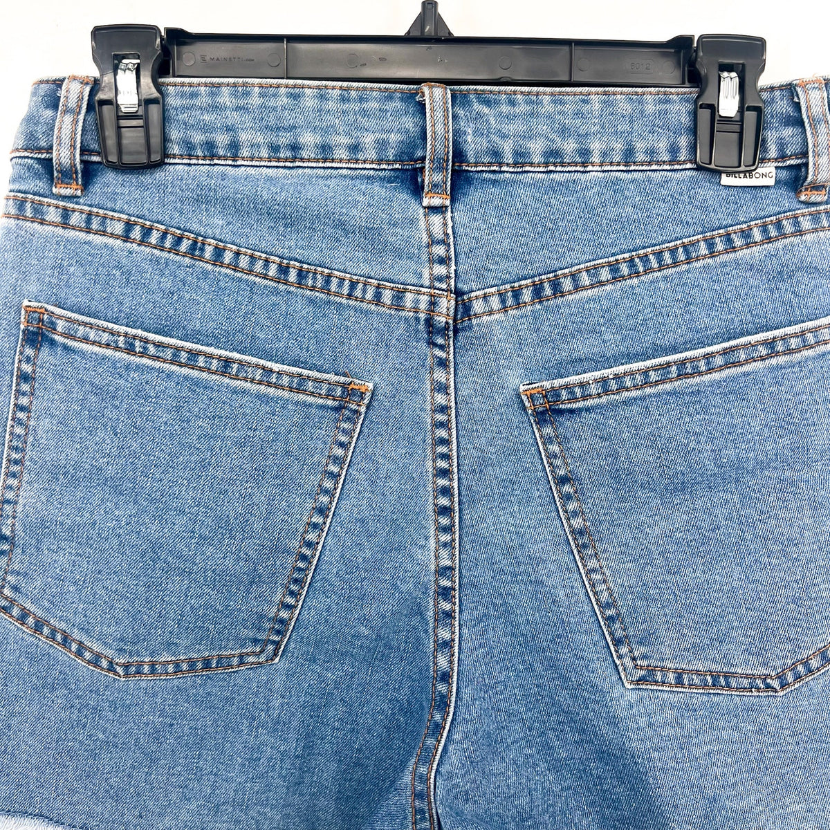 BILLABONG Women's So Cheeky Cut-Off Denim Shorts Size 28 US 6 Blue Jeans NWT