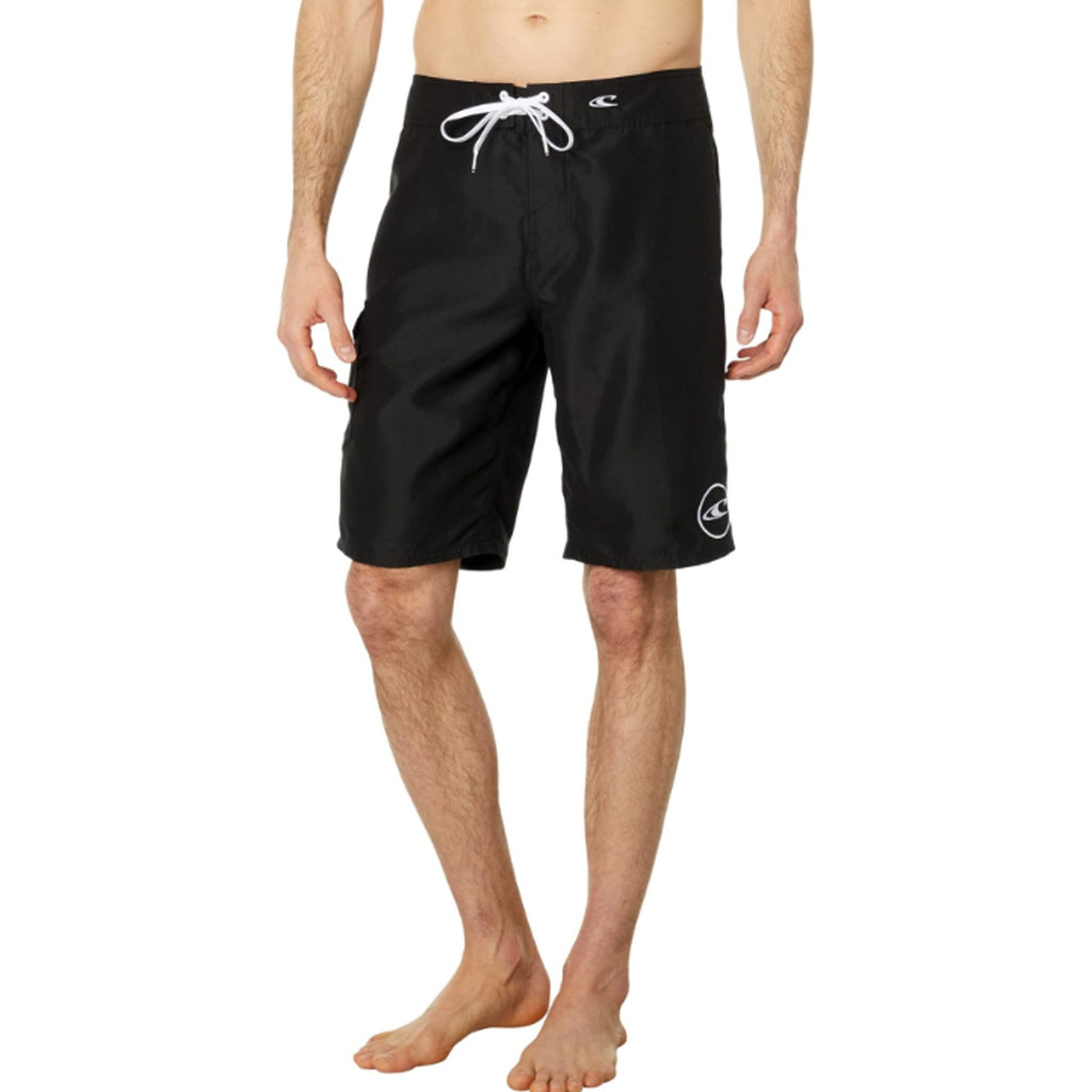 O'NEILL Men's Santa Cruz Solid 2.0 Boardshorts Size 28 Small Black White NWOT