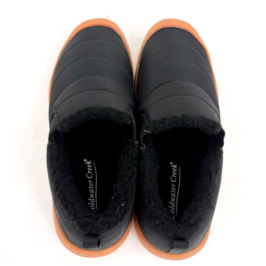 COLDWATER CREEK Women's Dakota Trail Slip-Ons Shoes Size 9.5 Black Comfort NIB