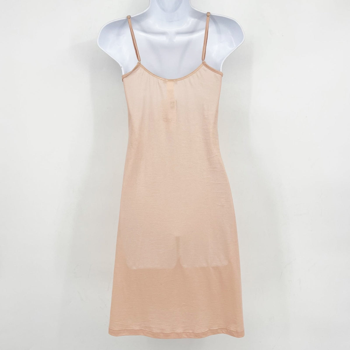 HANRO Women's Ultralight Cotton Bodydress Small Beige Sleeveless 1828 NWT