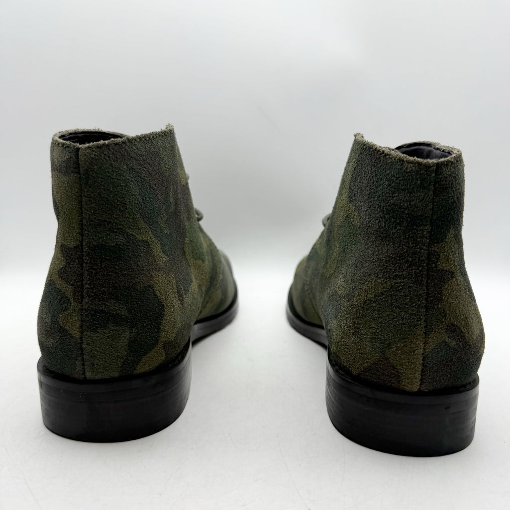 Dingo Mens Opie Lace up Ankle Boots US 8 D Green Camo Leather NWOB