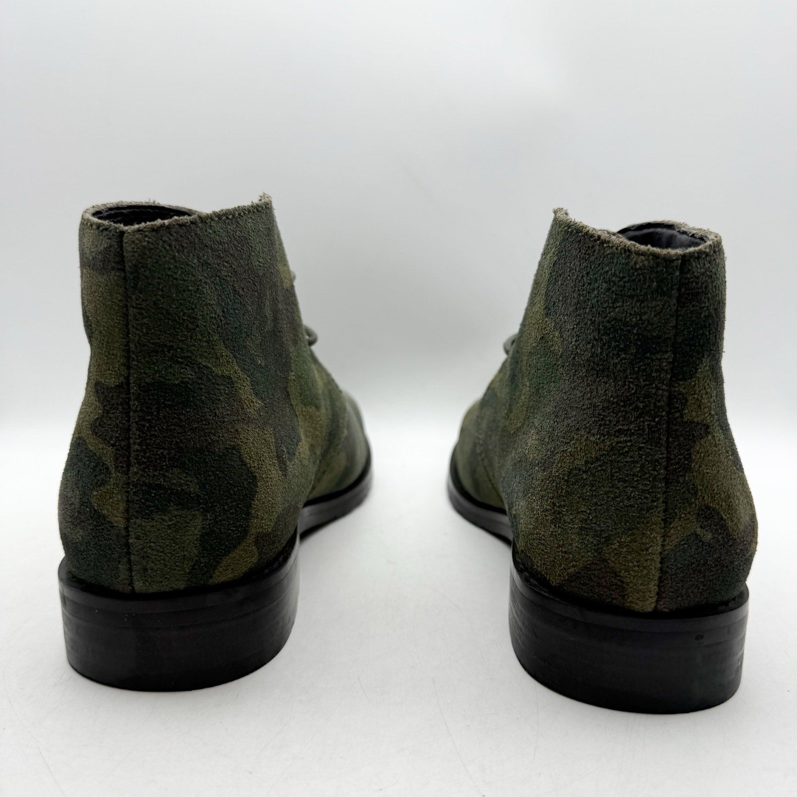 Dingo Mens Opie Lace up Ankle Boots US 8 D Green Camo Leather NWOB