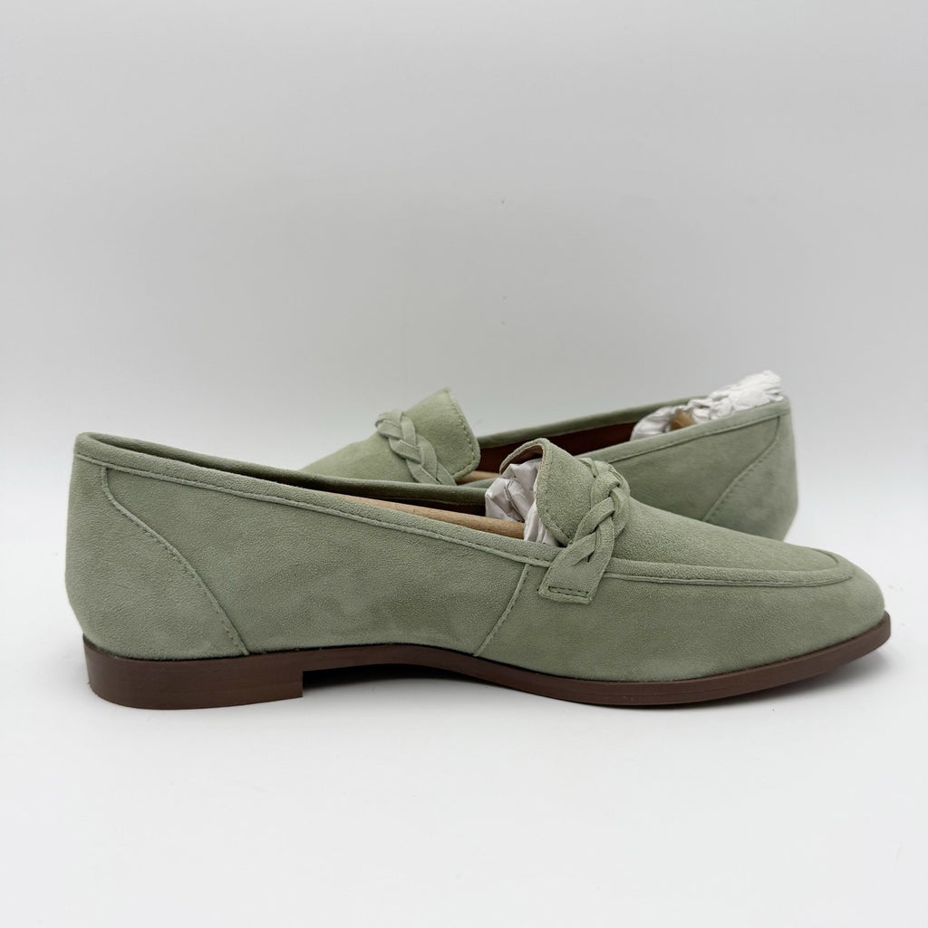 Seychelles Womens Afternoon Stroll Loafers Size 7.5 Sage Green Suede NIB