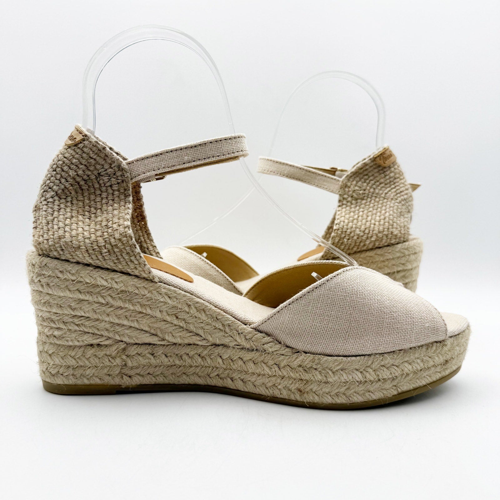 Toni Pons Womens Lua-NT Espadrilles EU 41 US 10.5 Cream Sandals Wedge Heels NIB