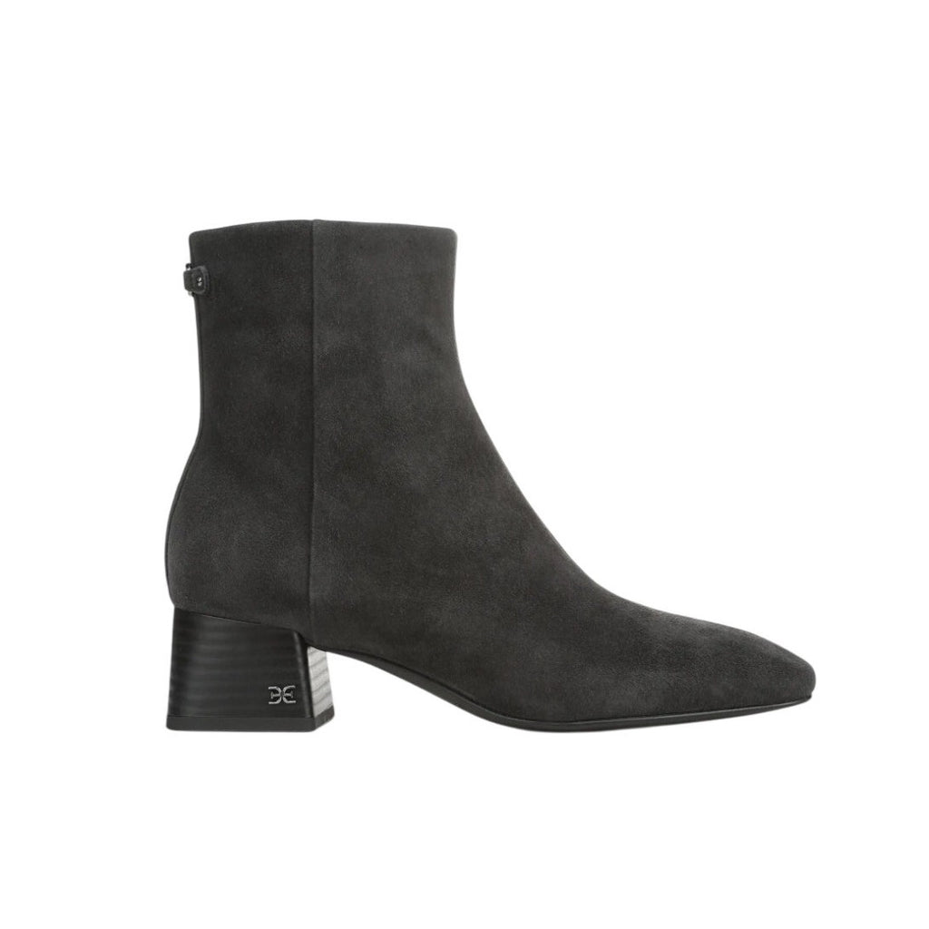 Sam Edelman Paige Ankle Booties US 10.5 M EU 41.5 Graphite Gray Suede NIB