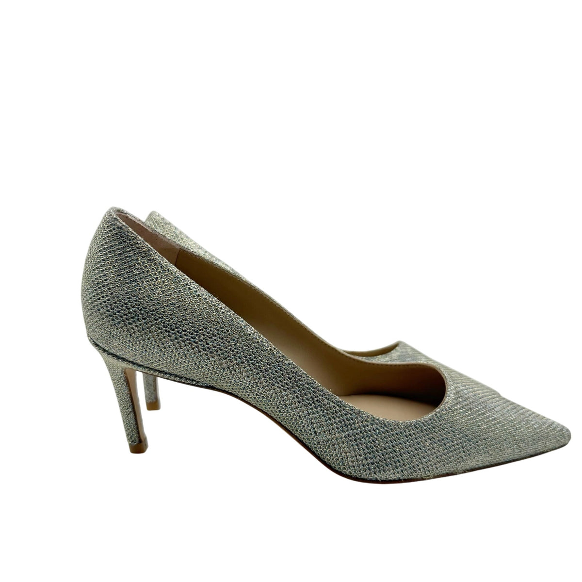 Stuart Weitzman Women’s Stuart 75 Pumps Platino Size 5 Gold Heels NWOB