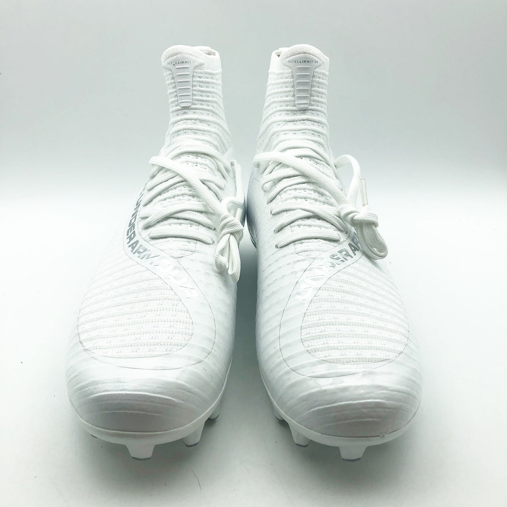 Under Armour Mens Highlight MC 2.0 High Top Football Cleats Size 9.5 White NWOB