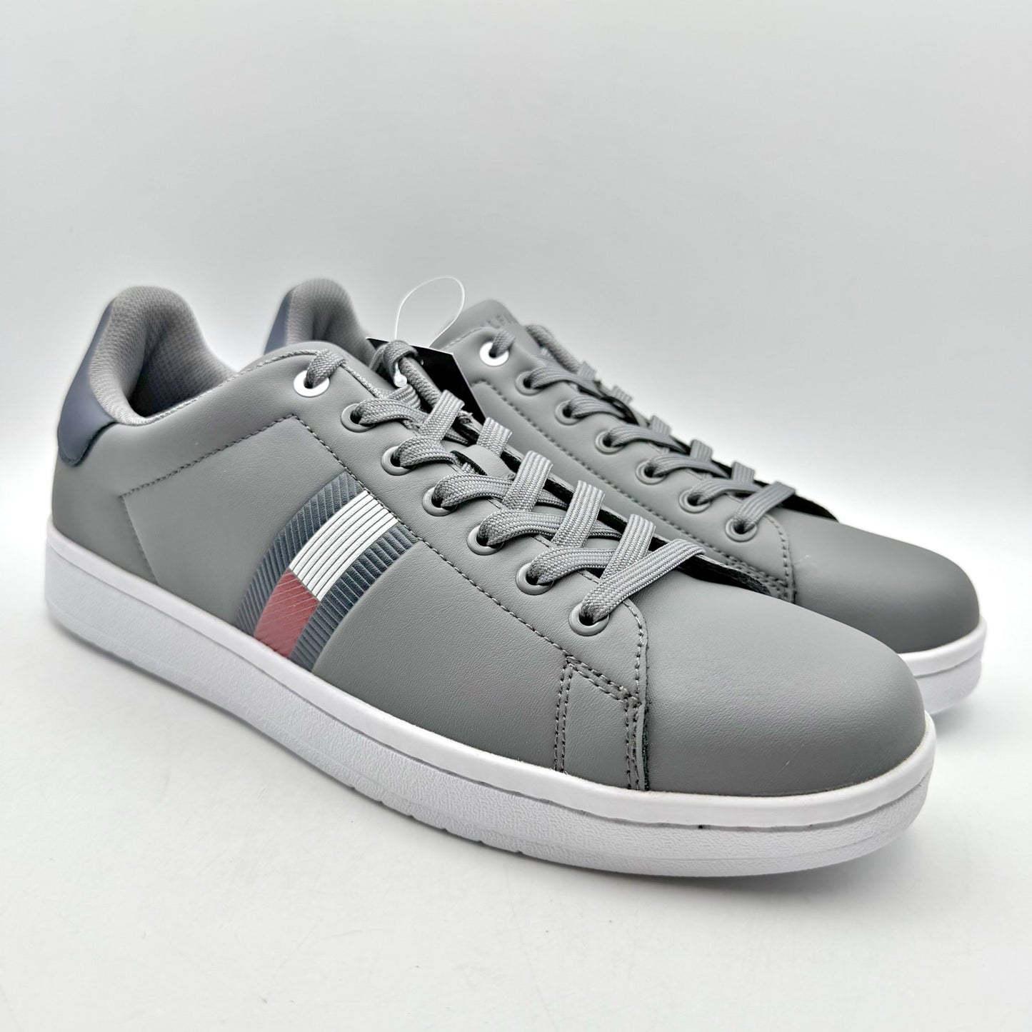 Tommy Hilfiger Mens Lampkin Flag Cup-Sole Low Top Sneakers US 12 Grey NIB