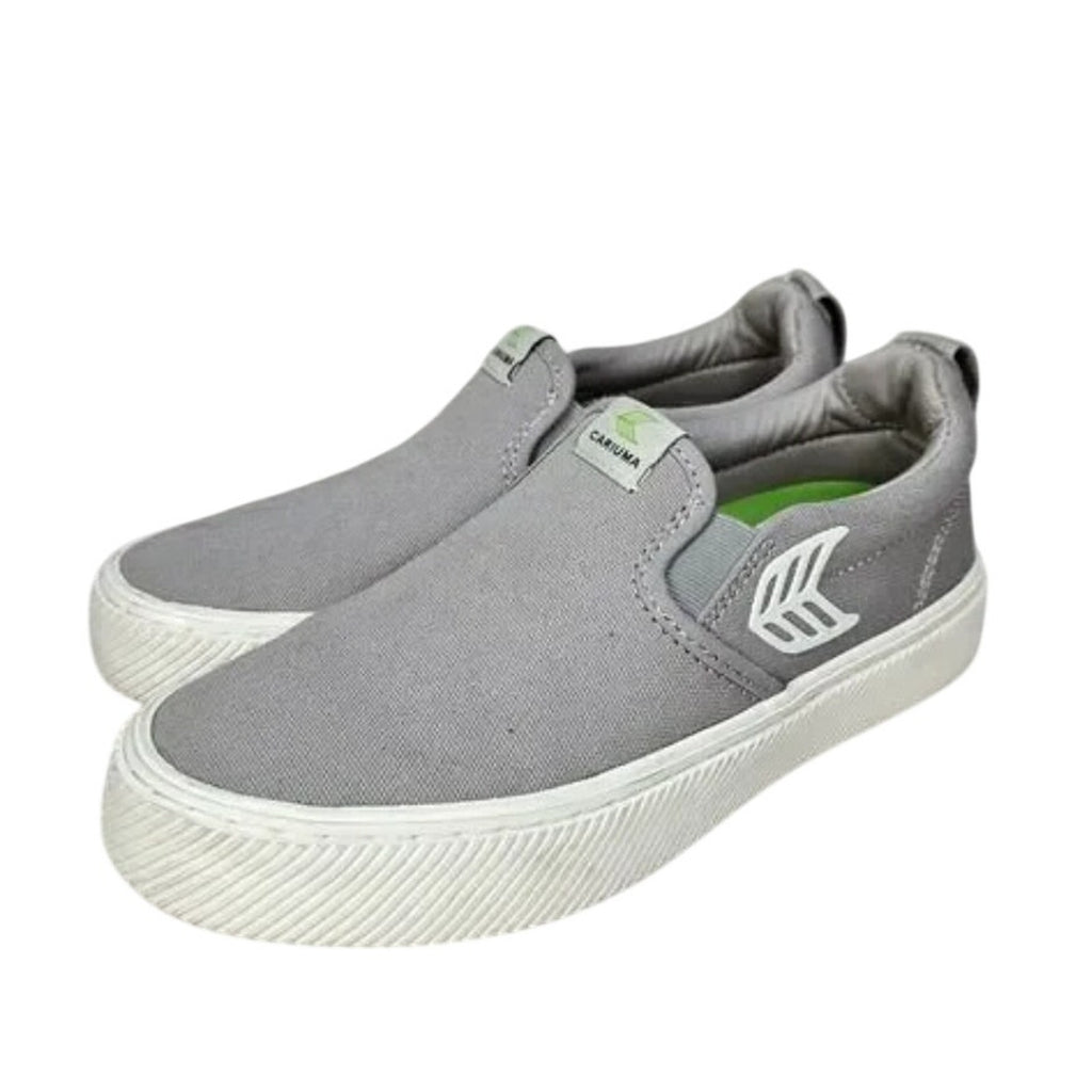 Cariuma Women's Canvas Slip On Casual Sneakers Size 7 Light Grey NIB