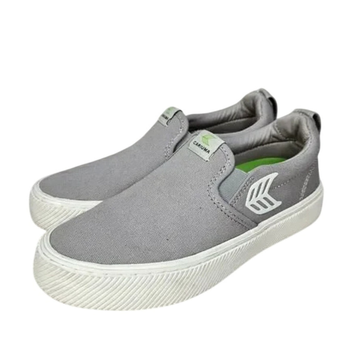 Cariuma Women's Canvas Slip On Casual Sneakers Size 7 Light Grey NIB
