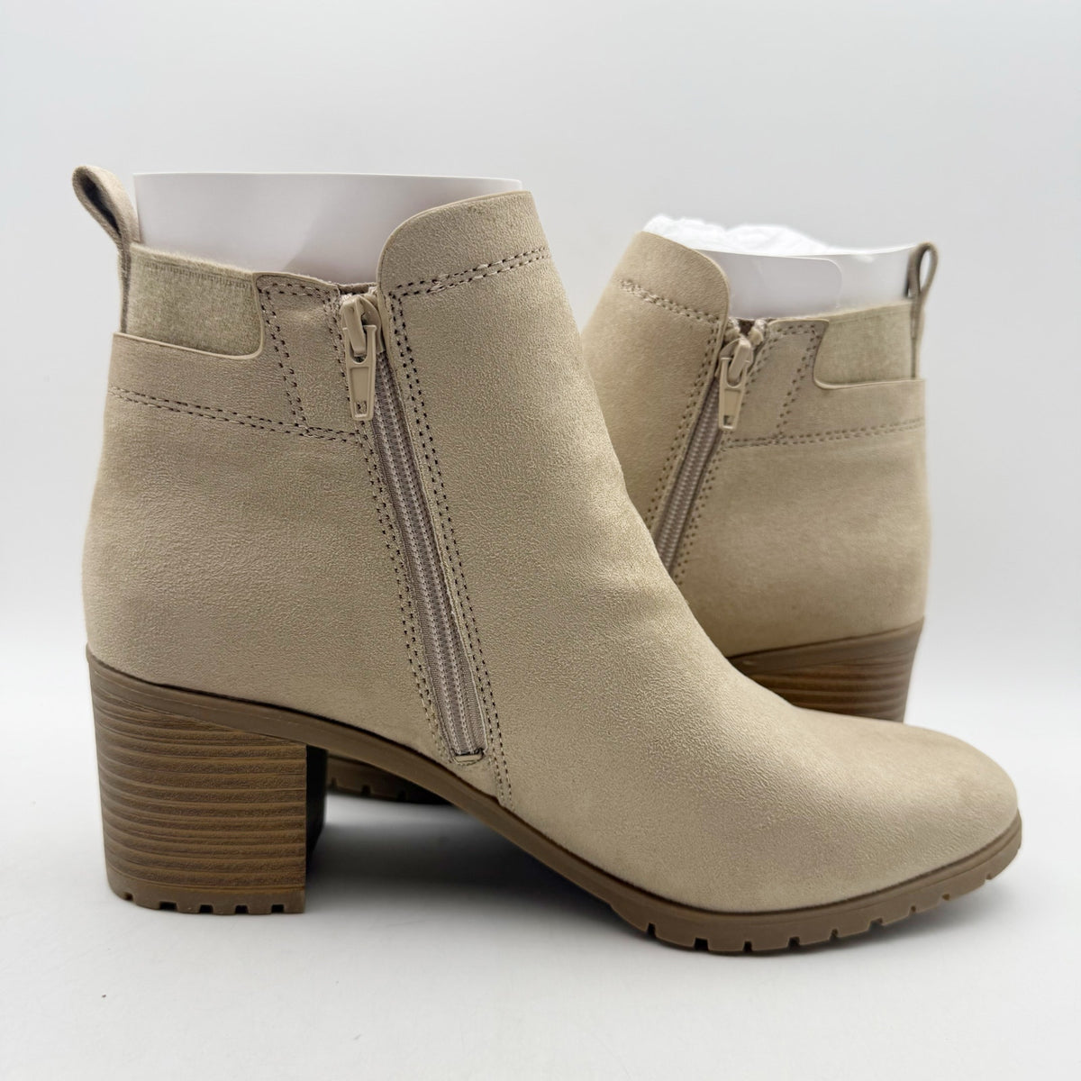 LifeStride Womens Maggie Ankle Booties Size 10 M EU 41 Light Brown NIB