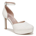 Naturalizer Pnina Tornai Womens Rak Platform Heels Size 8.5 M White Satin NWOB