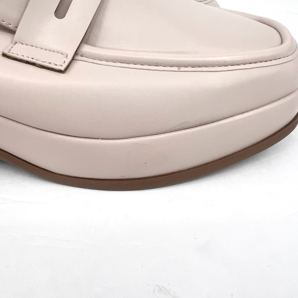 JOURNEE COLLECTION Women's Antonina Platform Loafer Mule Size 6.5 Cream Bone NIB