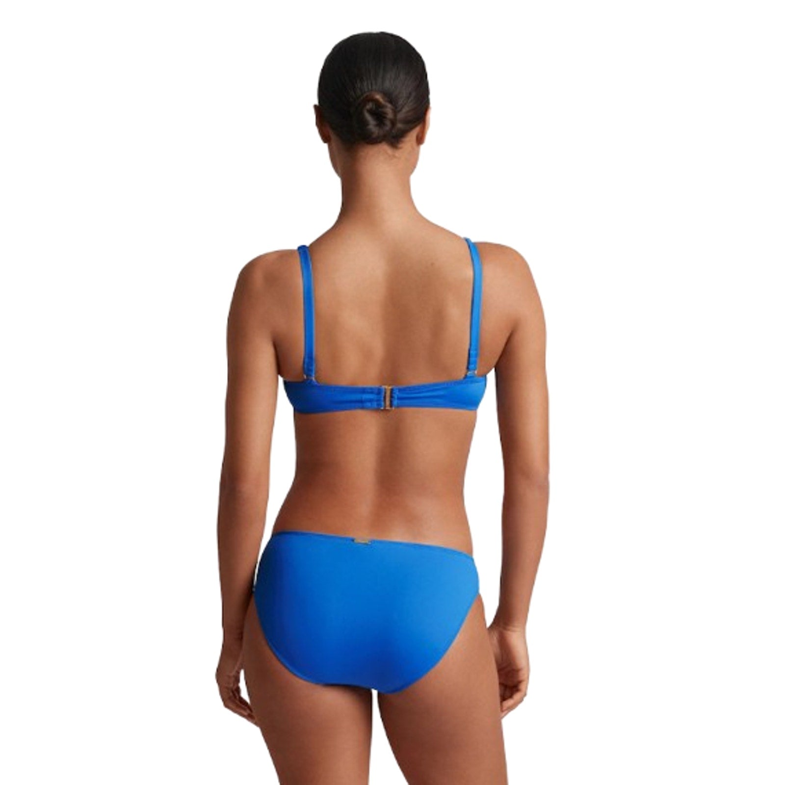 LAUREN RALPH LAUREN Macrame-Ring Hipster Bikini Bottoms Size 8 Blue NWT